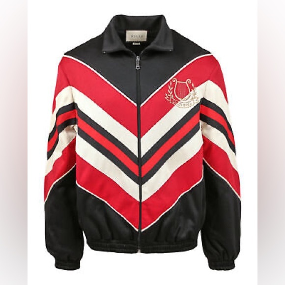 GUCCI Men’s Chevron Jersey Track Jacket N264-22 - Picture 6 of 15